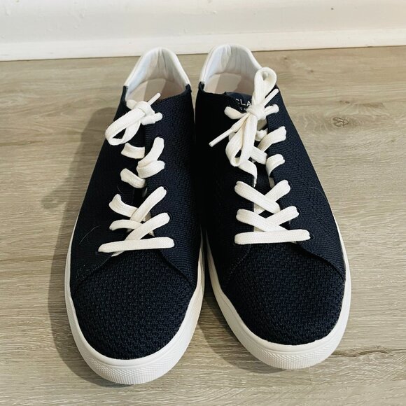 Clae Men's Black and White Sneakers Size US 9.5